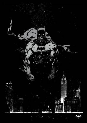 Athah Comic Poster Poster Batman the Dark Knight's Rage Paper Print Rolled Paper Print
