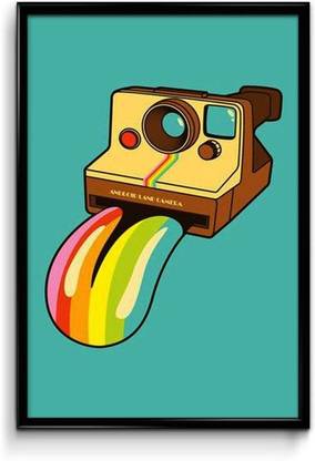 Retro Camera Funny Parody Canvas Art