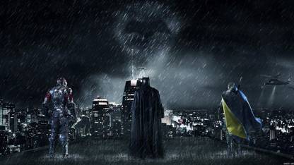 Batman Gotham City 4K ON FINE ART PAPER HD QUALITY WALLPAPER POSTER Fine Art Print