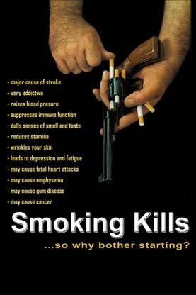 Oshi - Smoking Kills…so why bother starting? Paper Print