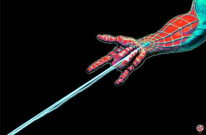 ZAP SPIDERMAN POSTER Paper Print