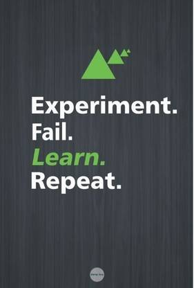 Experiment, Fail, Learn, Repeat Paper Print