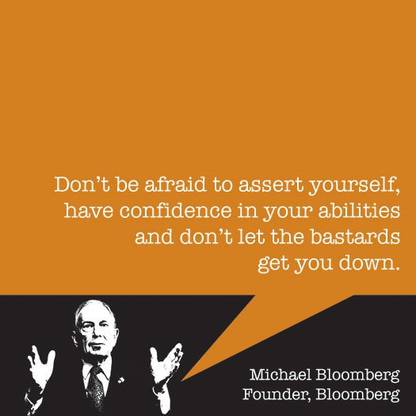 Michael Bloomberg - Startup Quote 9"x9" Canvas Art