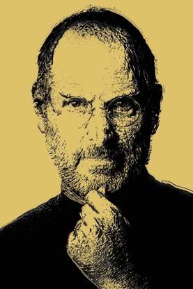 Steve Jobs - I Think Paper Print