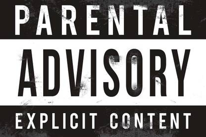 Athah Poster Parental Advisory Explicit Content Paper Print