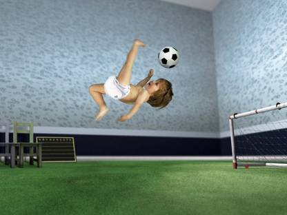 Baby keek futboll Paper Print