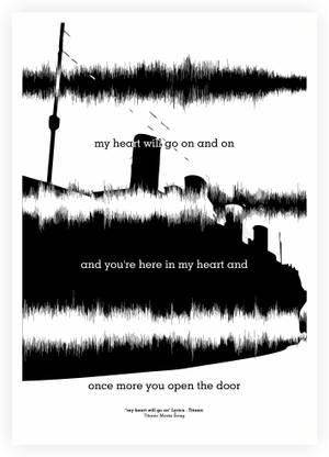 Lab No. 4 My Heart Will Go On Lyrics Titanic Movie Song Poster Paper Print