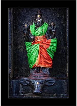 Durga Image Airavatesvara Temple Darasuram Tamil Nadu India Framed Art Print Canvas Art