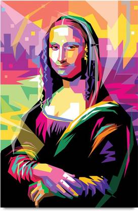 Mona Lisa Pop Art Paper Print