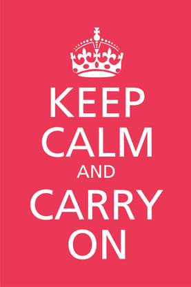Keep Calm and Carry On Paper Print