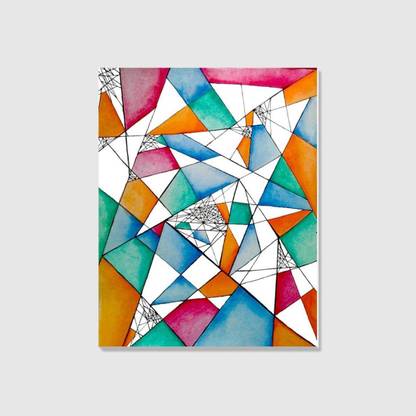 AnanyaDesigns Wall Poster Abstract Triangle Art Paper Print