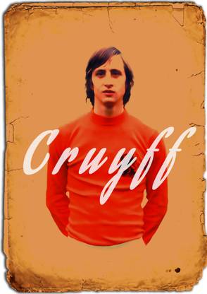 Johan Cruyff Face Poster Paper Print