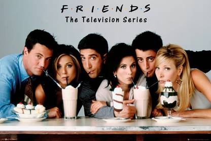 Friends Milkshake Paper Print