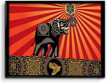 Indian Elephant Art Canvas Art