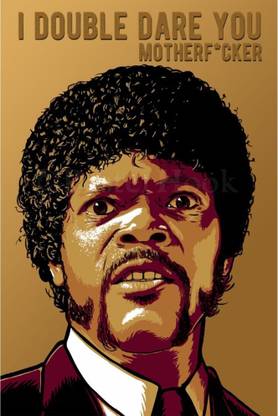 Vprint I double dare you Wall Poster Quotes & Motivation ,(12X18) Paper Print