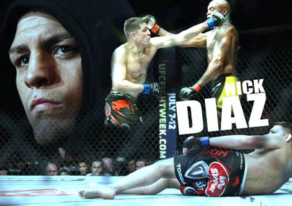 Nate Diaz UFC Poster Paper Print