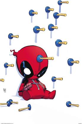 Deadpool bullseye(Officially Licensed) poster Paper Print