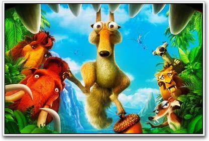 Ice Age Continental Drift Paper Print