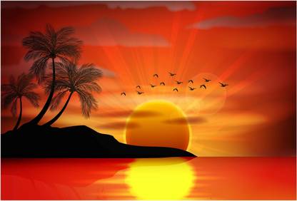 Sunrise Wallpaper Paper Print