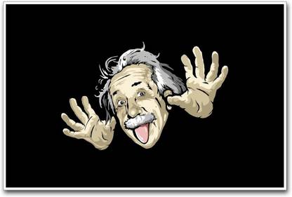 Eureka Designs Albert Einstein funny Paper Print Paper Print