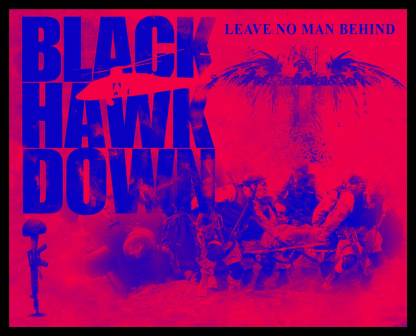 Shoping Inc Black Hawk Down Movie Laminated Framed Artwork Fine Art Print
