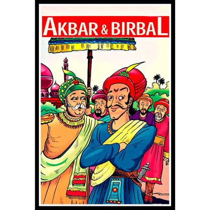 Printelligent kids akbar birbal poster - 10082 Paper Print