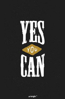 Seven Rays Yes You Can Poster Paper Print