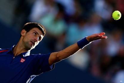 Novak Djokovic Serve Photographic Paper
