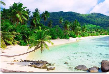 Beautiful Sea Beach Paper Print