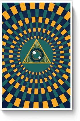 PosterGuy The Eye Of Intuition Poster Third Eye, Intuition, Psychedelic, Spiritual, Meditation, Enlightment A4 Poster Paper Print