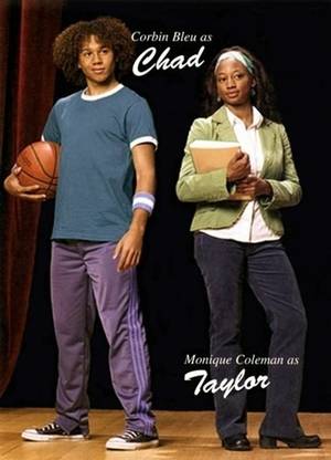 High School Musical - Corbin Bleu and Monique Coleman Paper Print