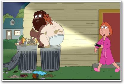 Family Guy Peter Griffin funny Paper Print