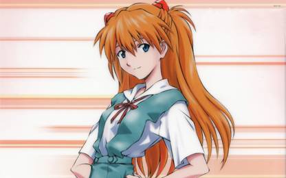 Asuka Langley Soryu in Neon Genesis Evangelion Athah Fine Quality Poster Paper Print
