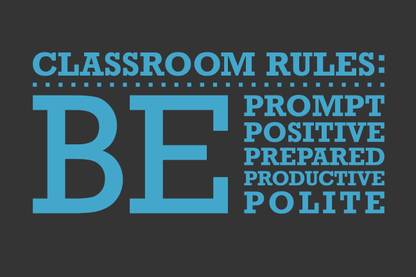 Classroom Rules Fine Art Print