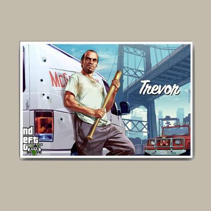 Gta V Trevor Wall Hang Fine Art Print