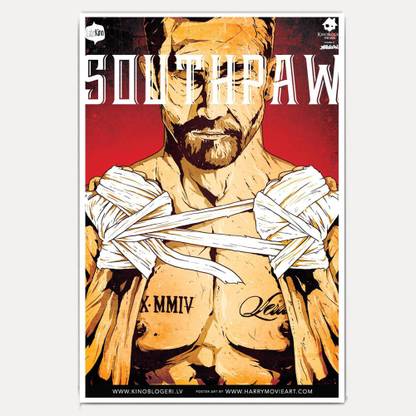 Southpaw Movie jumbo size poster Paper Print