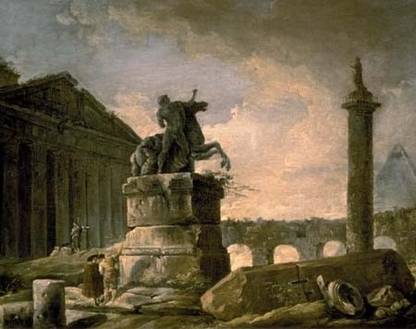 Architectural Landscape with Obelisk Fine Art Print