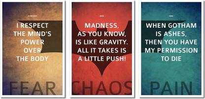 ESP Creation Batman Trilogy Paper Print