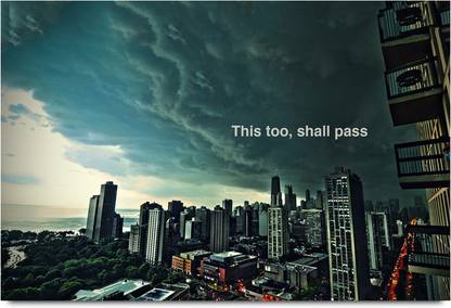 This too, shall pass Quote Paper Print