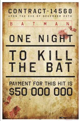 Hungover Wanted Batman Poster Arkham Origins Special Paper Poster Paper Print