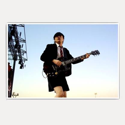 AC DC Angus Young (18x12) Paper Print