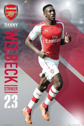 Arsenal Welbeck 14/15 Official Paper Print