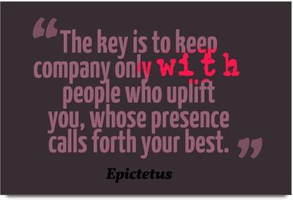 iMerch key is to keep quotes by Epictetus 3D Poster