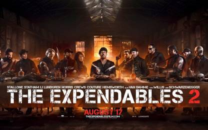 Expendables 2 The Last Supper ON FINE ART PAPER HD QUALITY WALLPAPER POSTER Fine Art Print