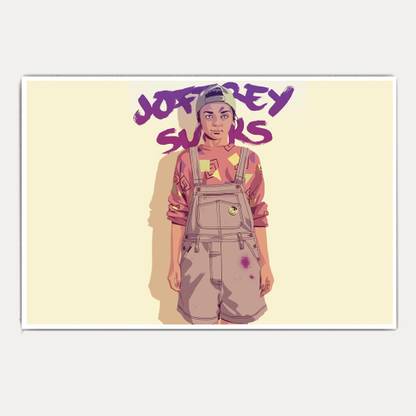 Game Of Thrones Arya Stark Retro Art King Size Poster Paper Print