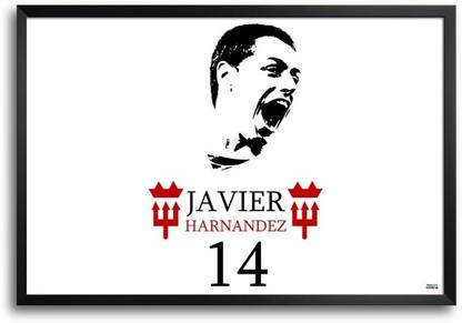 Javier Hernandez Balcazar Football Paper Print