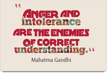 iMerch And Intolerance Are The Quotes By Mahatma Gandhi Photographic Paper
