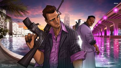 Tommy Vercetti - GTA Athah Fine Quality Poster Paper Print