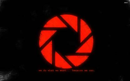 Aperture Science - Portal Athah Fine Quality Poster Paper Print