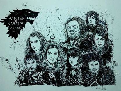 Stark Game of Thrones Artwork | Artist: Anupam Basu Photographic Paper